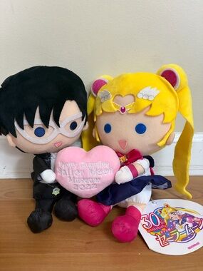 Sailormoon x Tuxedo Mask plush - Sailor Moon Museum